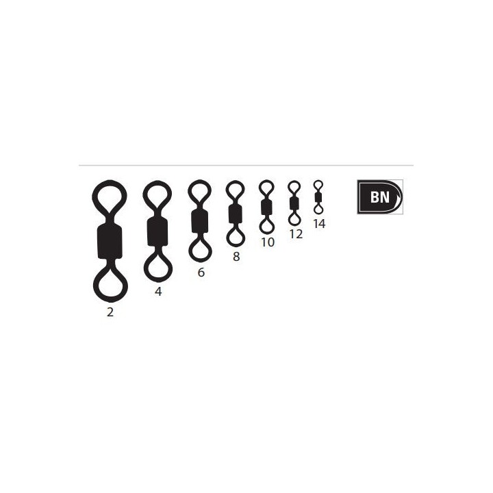 MUSTAD ROLLING EMERILLON ŒIL ROND (10 UNITÉS)