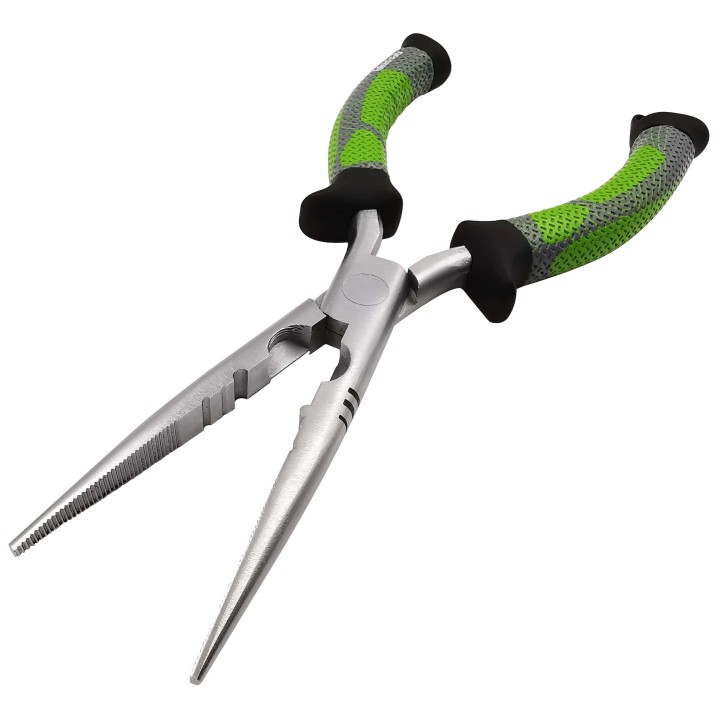 MUSTAD STRAIGHT NOSE PLIERS – 8” – GREEN