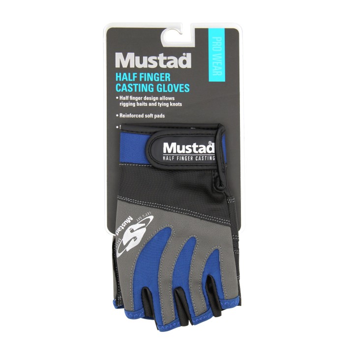 MUSTAD GUANTES MEDIO DEDO Casting