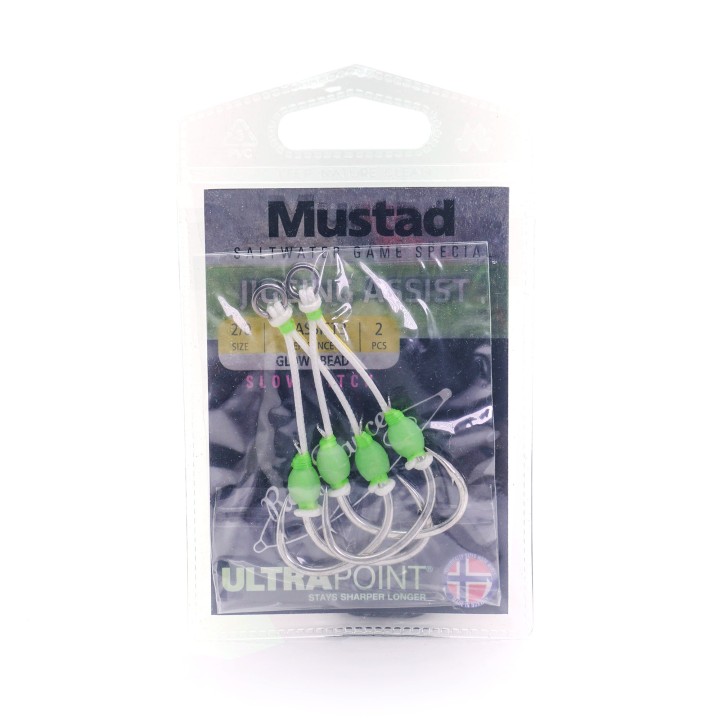 Mustad SLOW PITCH DOUBLE JIGGING ASSIST RIG hooks