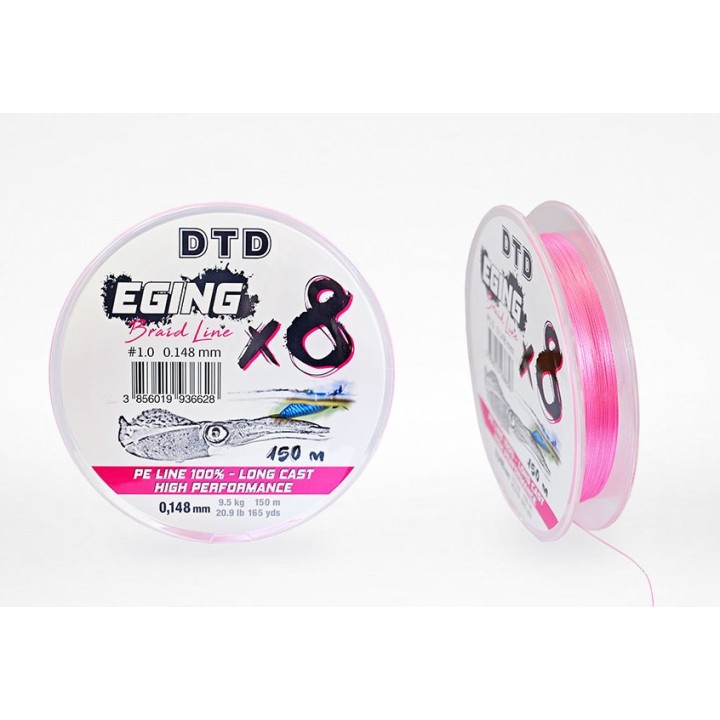 INTRECCIATO DTD EGING X8 ROSA 150 metri