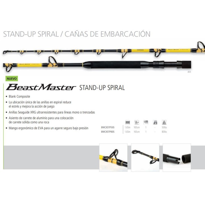 Shimano Beastmaster CX stp espiral 1,65m 5'5" 1pc