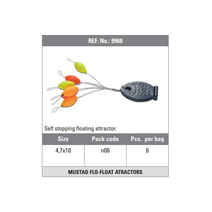 9968 ATRATORES MUSTAD FLO-FLOAT