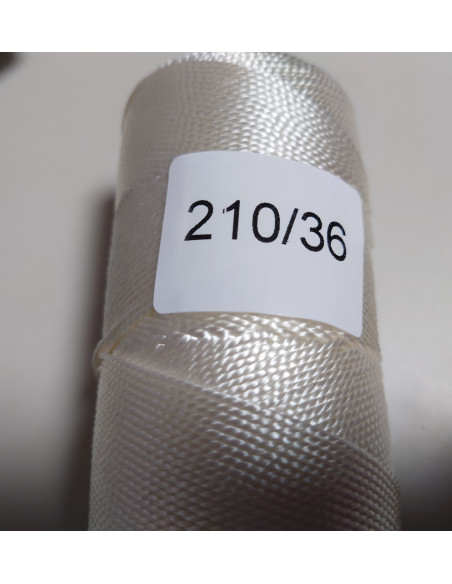 Fil, 210/27 (1,1mm Ø), Nylon (PA), bobine de 500g, blanc