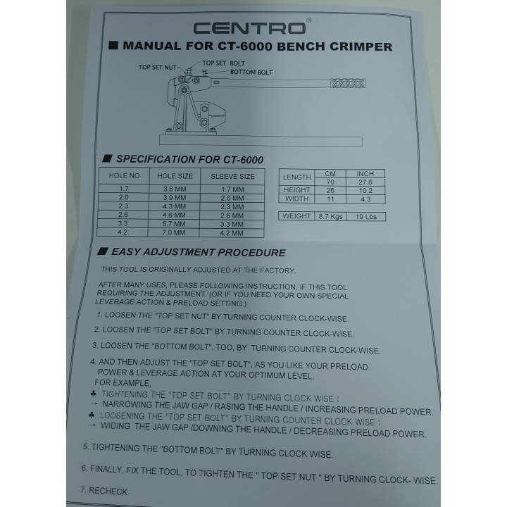 STAPLING MACHINE 6 USES CT6000