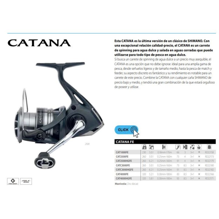 Carrete Catana FE Carretel