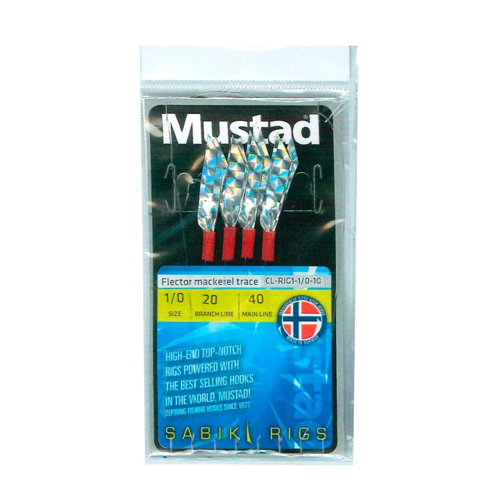 Mustad FLECTOR MACKEREL TRACE SABIKI para corrico e pesca em profundidade