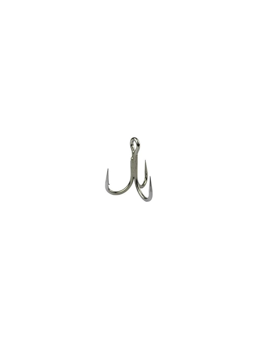 Mustad 233NP-BLNWCH White Chart Dressed Treble Hooks Size 6 Jagged Tooth  Tackle