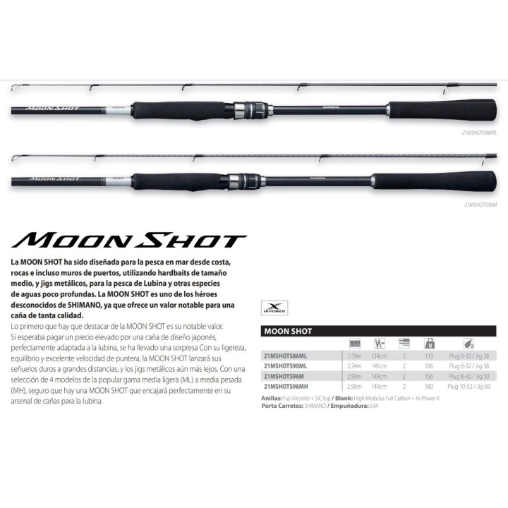 Shimano Moonshot Spinning Inshore Vara de pesca