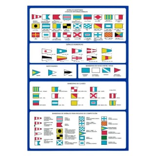 Código señales banderas adhesivo