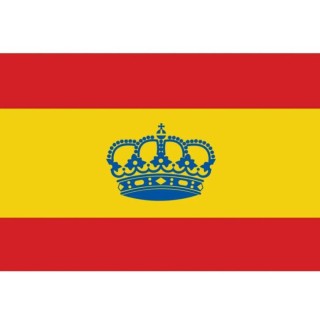 Bandera España con corona
