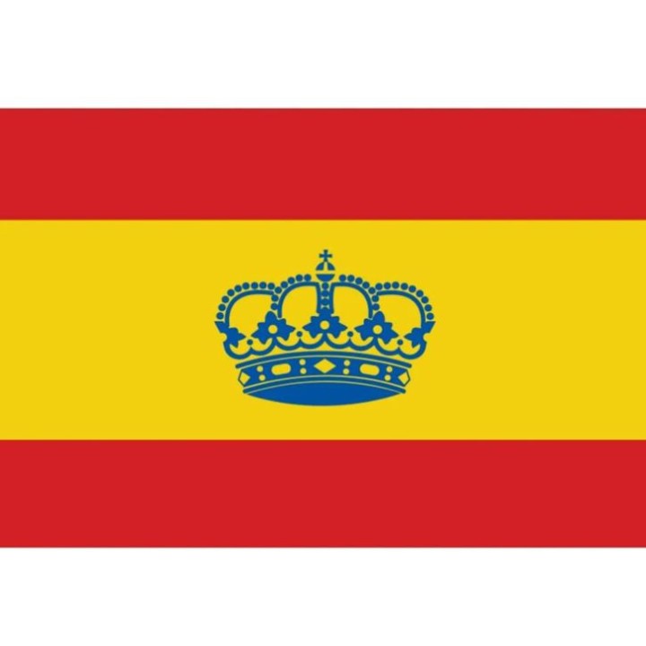 Bandera España con corona