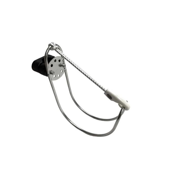 Lifebuoy support with elastic rope