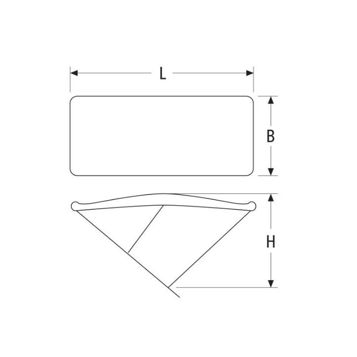 Auvent bimini 3 arceaux en aluminium