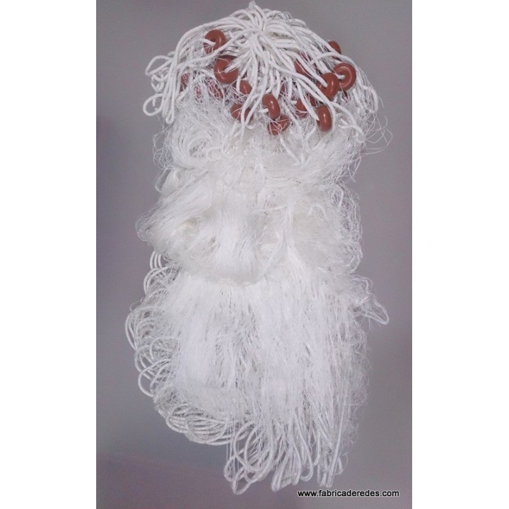 Professional trammel net 210/4 6/20 mesh and rope with lead core.