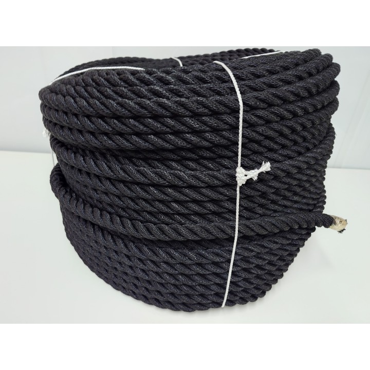Corda di nylon nera da 20 mm