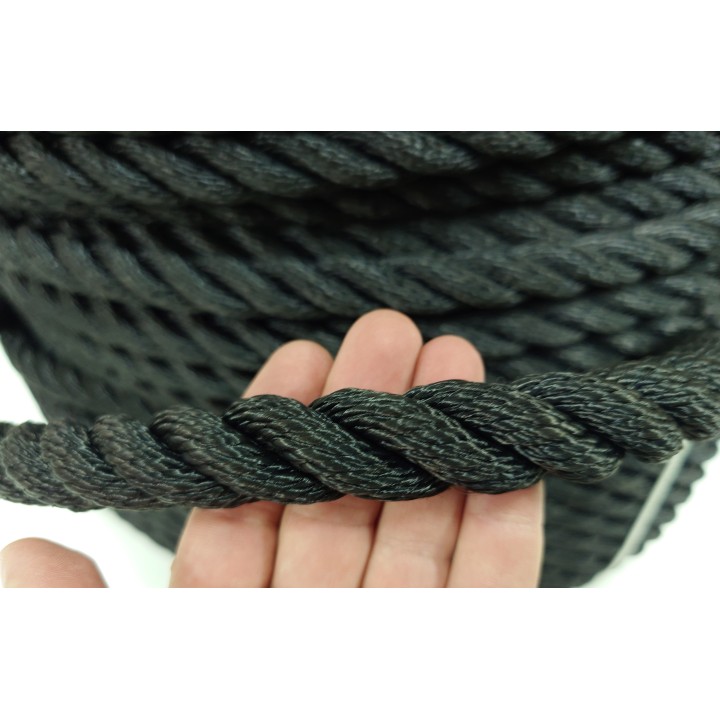 Cordon de nylon noir de 20 mm