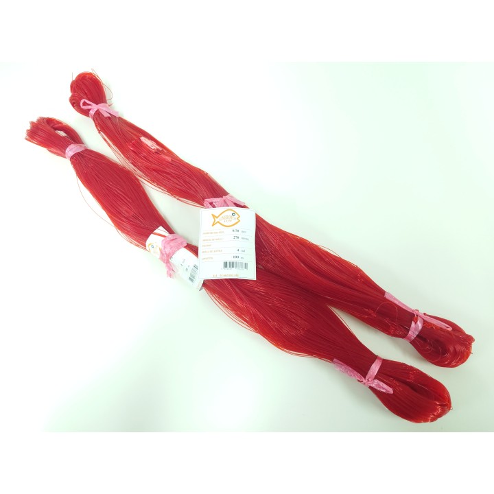 Rede 0,70mm x 270mmsq x 4md x 100m Vermelho