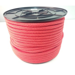 Geflochtenes Nylonseil 12 mm x 100 m rot