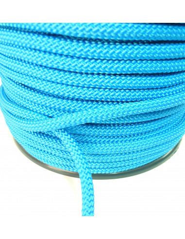 Corde nylon tressée 12mm x 100 mètres bleu