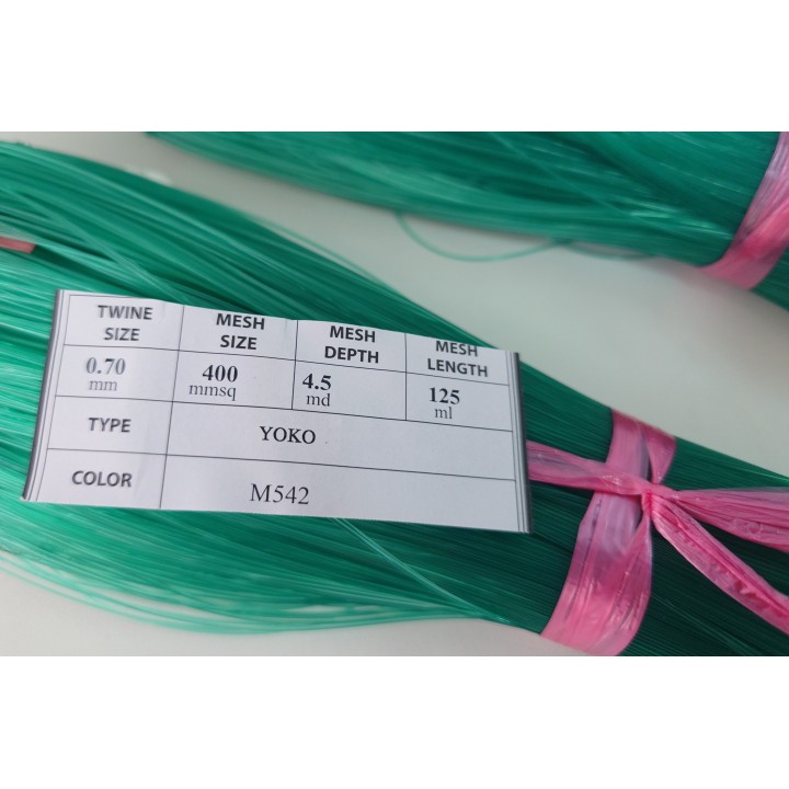 Filet 0.70mm x 400msq x 4.5md x 100 mètres vert