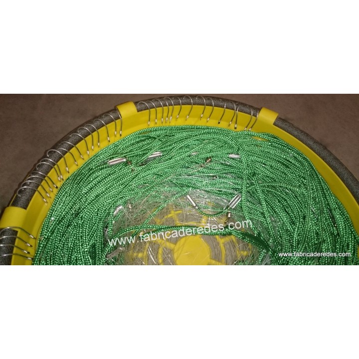 Palangaro montato con nylon intrecciato e 50 ganci