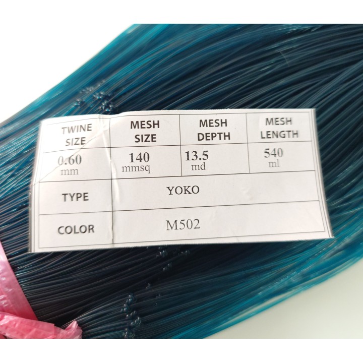 Net 0.60mm x 140mmsq x 13.5md x 150mts green