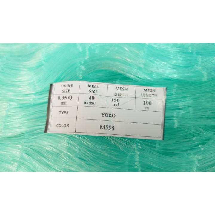 Rede 0,35mm x 40mmsq x 150md x 100mts Verde