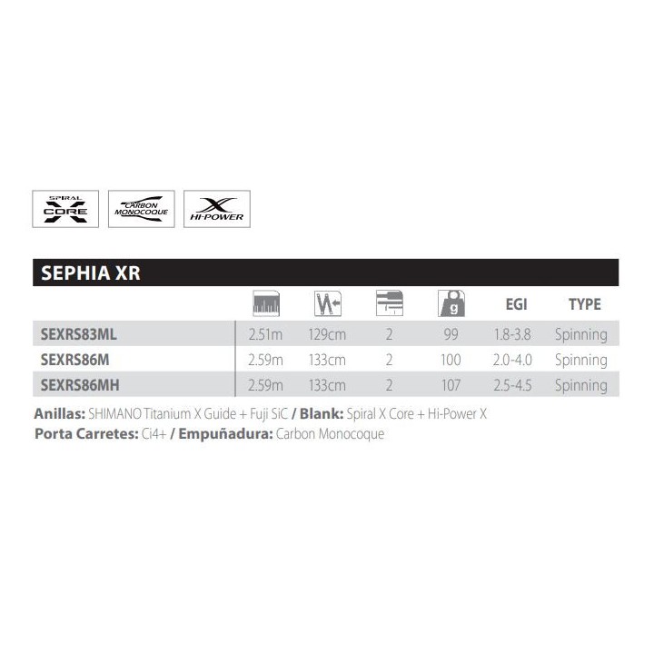 Canna Shimano SEPHIA XR