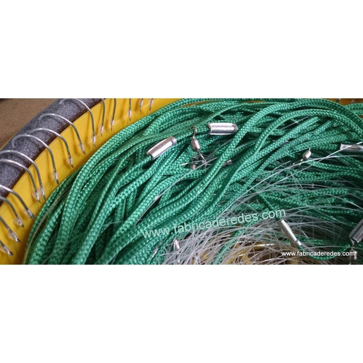 Longline mounted with braided nylon and 50 hooks