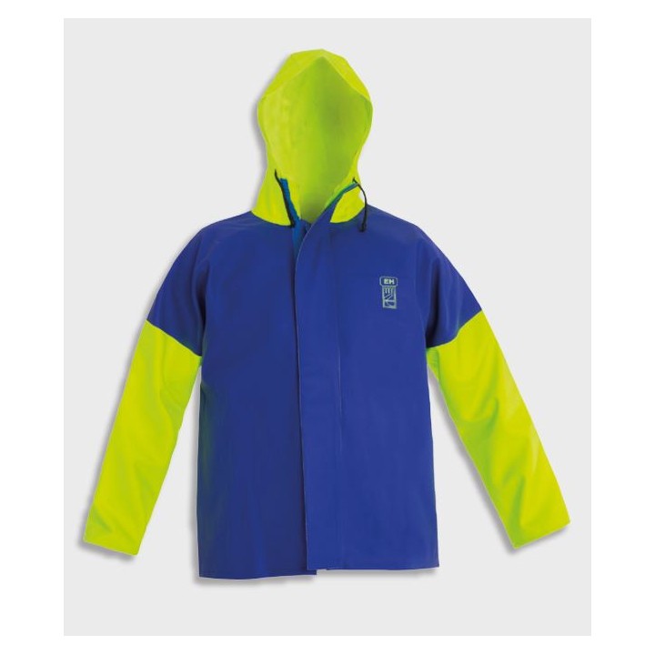 Chaqueta con cremallera FLUO-AZUL