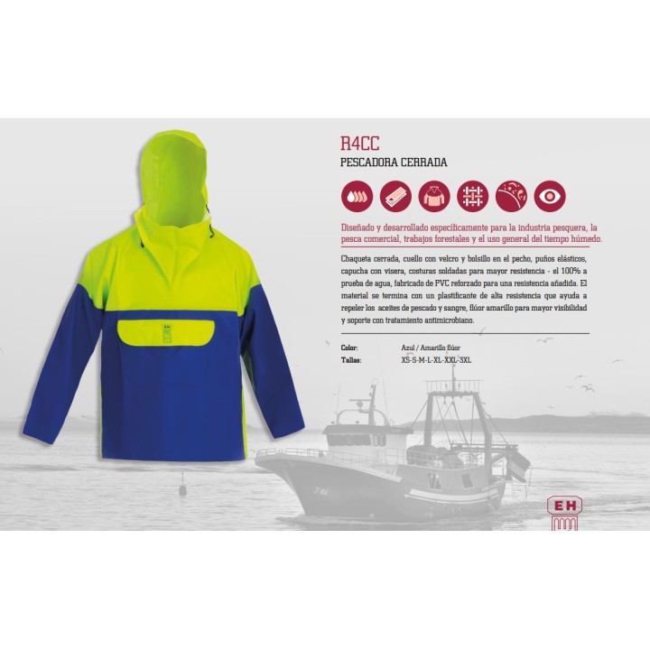 Flügelblaue Fischerjacke