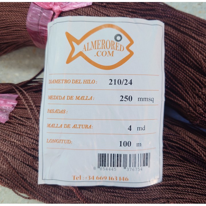 210/24 x 250mm x 4md x 100mts marrón