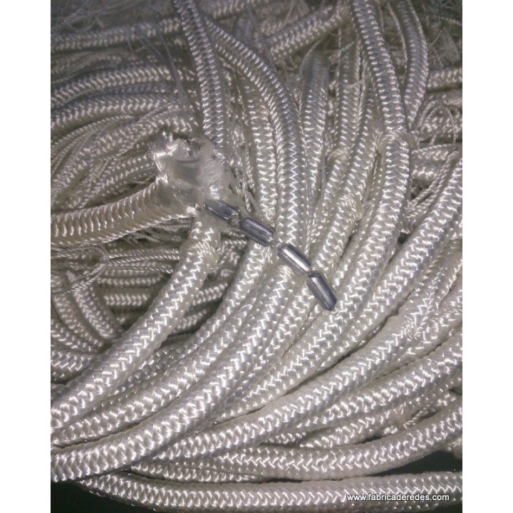 Professional trammel net 210/4 6/20 mesh and rope with lead core.