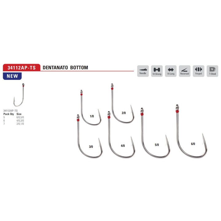 Parte inferior do gancho Mustad Dentanato