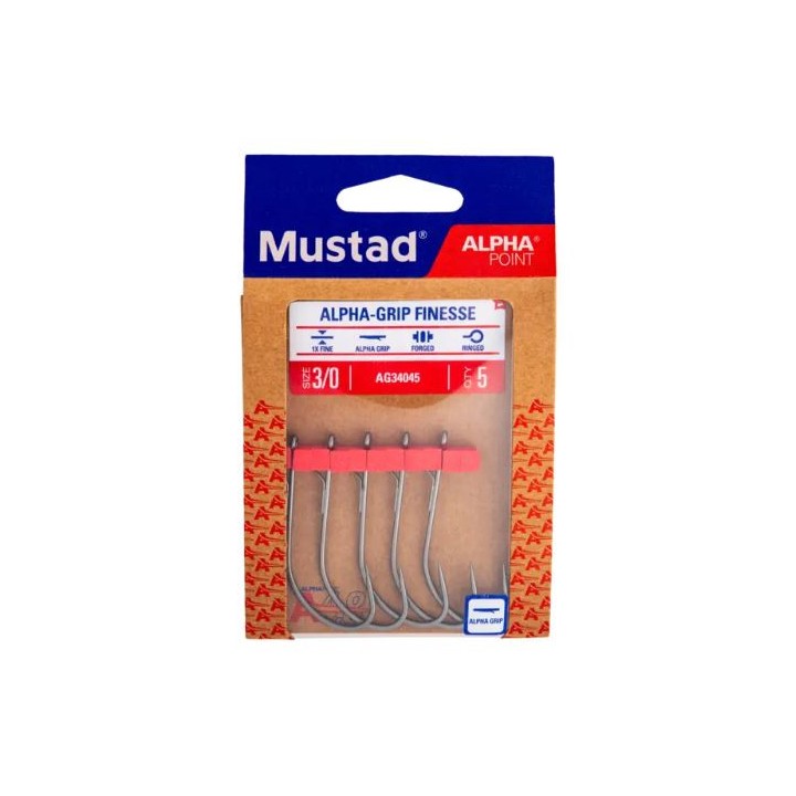 Mustad Alpha-Grip Finesse Hooks