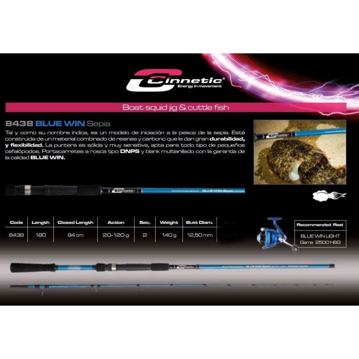 CINNETIC BLU WIN Seppia 1,80 metri