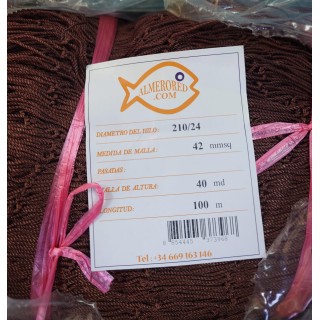 Net 210/24 X 42MMSQ X 40MD X 100MTS brown