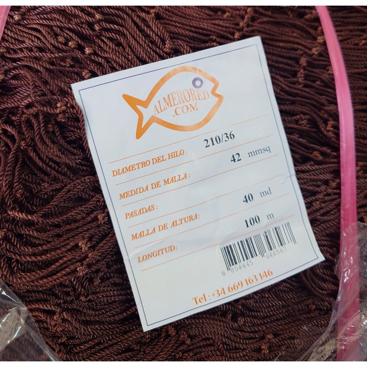 Net 210/36 X 42MMSQ X 40MD X 100MTS Brown