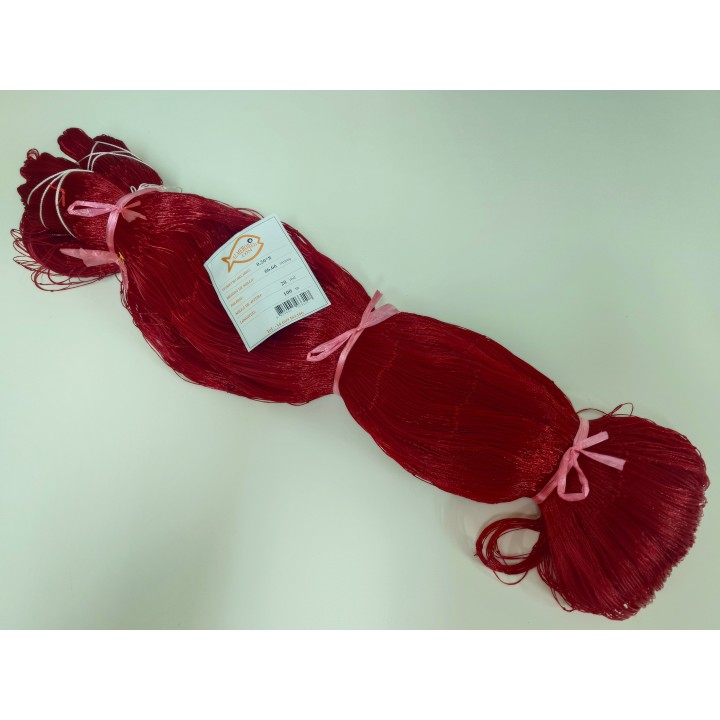 Red Multinono DK YOKO: 0.20mm x 8, Malla 66.66mmsq, 20md, 100m - Roja