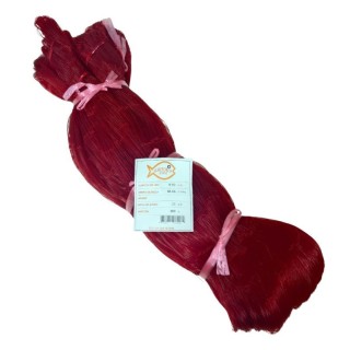 Woven fabrics of cotton 0.50mm x 66.66mmsq x 25 Meshes x 100m - Red