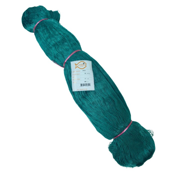 NETILIONAÇÃO DE NYLON NETAL 210/3 GREEN com meia malha de 18mmsq