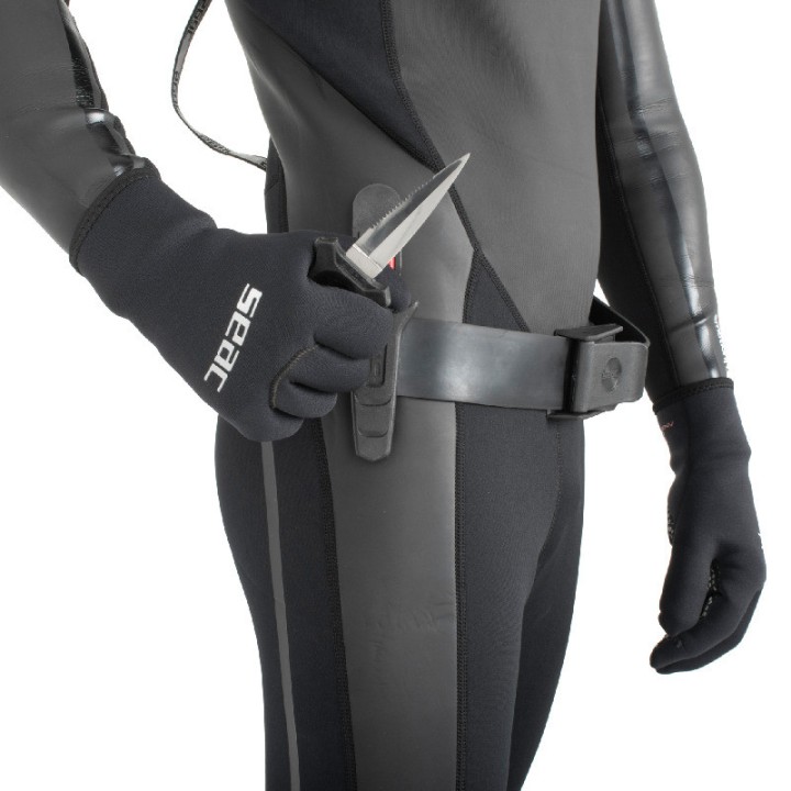 Seac Devil Couteau sous-marin HD - Acier inoxydable, Push & Pull Dehors