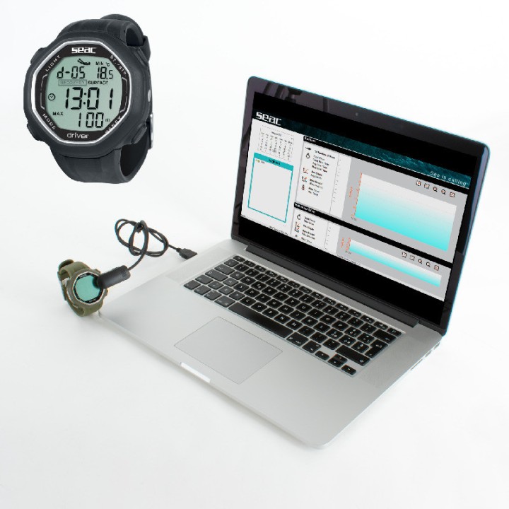 Seac Driver watch for Freediving and Diving with MSST Function