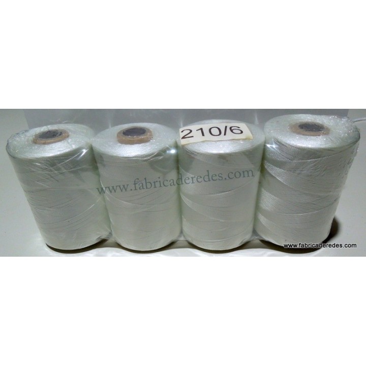 Hilo nylon 210/6 (6600) blanco