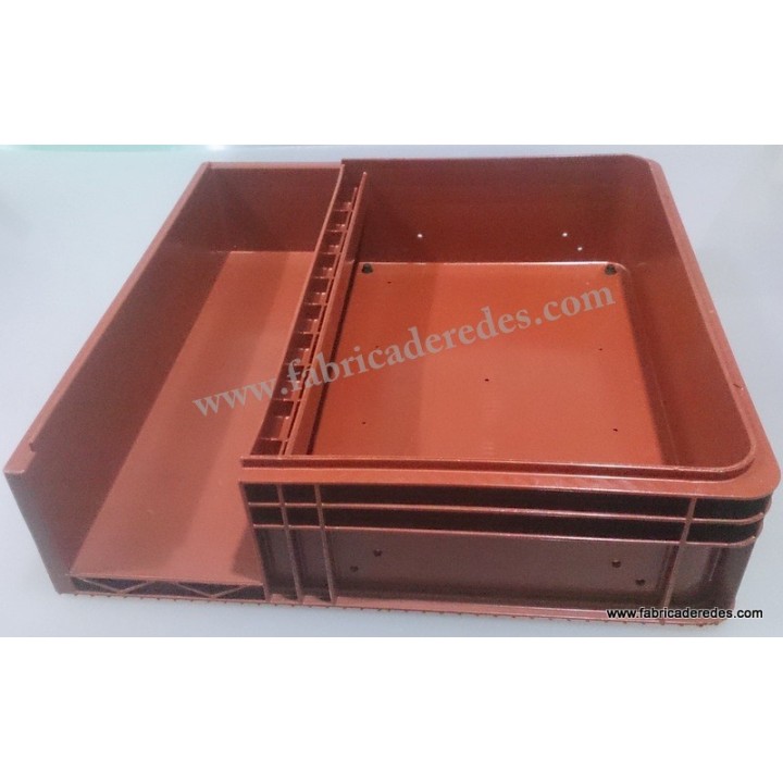 Longline jig box with right and left gutter