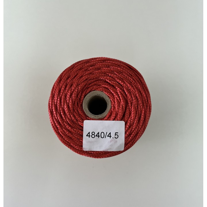 Hilo de Nylon Trenzado sin Alma 4.5 mm, 1 kg, Rojo - Resistente y Versátil