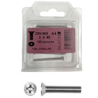 DIN 965 Flandered head screw flat phillips - Practical poster