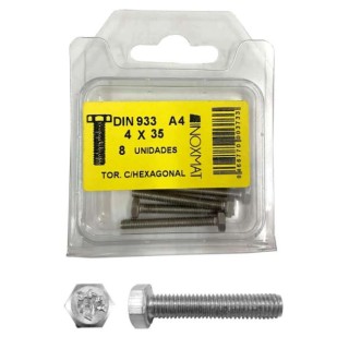 DIN 933 Hexagonal Head Screw - Blíster for easy use