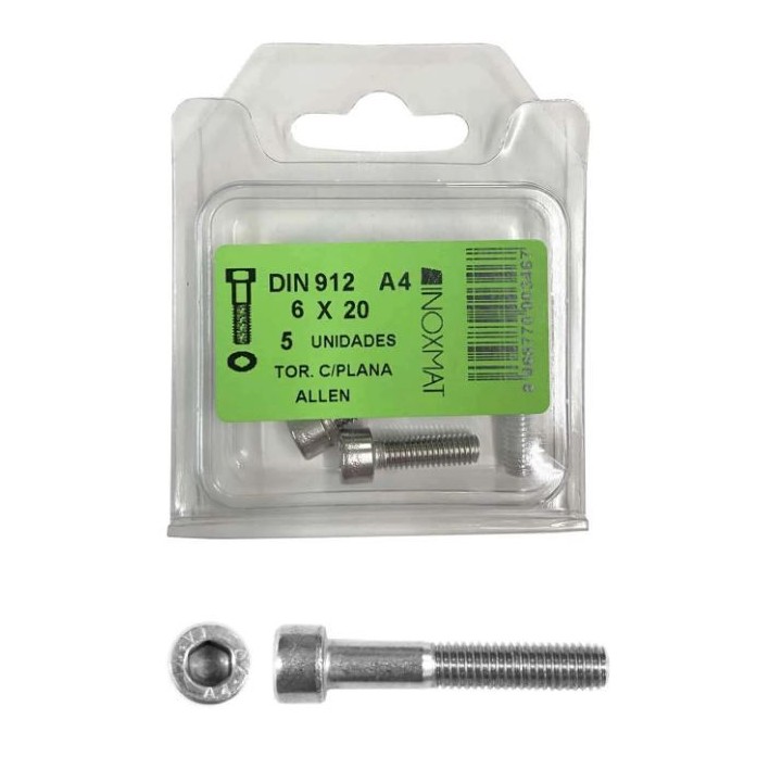 DIN 912 Allen Parafuso cilíndrico - Blyster prático e gerenciável